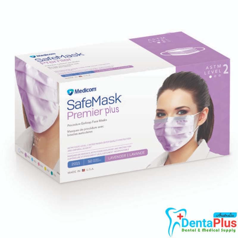 Medicom Face Musk Level -2 (Lavender) (50 Pcs/pkt)