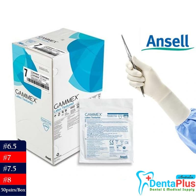 Ansell GAMMEX Latex Textured Powder Free Surgical Gloves