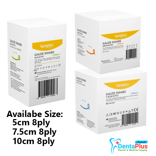 Bpositive Gauze Square 8ply Non-sterile 100pcs/box